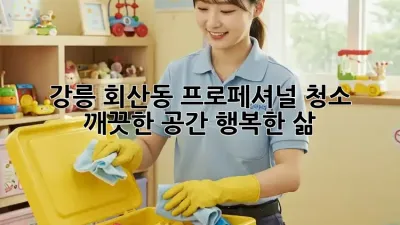 강릉 회산동 프로페셔널 청소: 깨끗한 공간, 행복한 삶